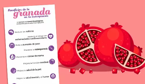 Beneficios de la granada en la menopausia
